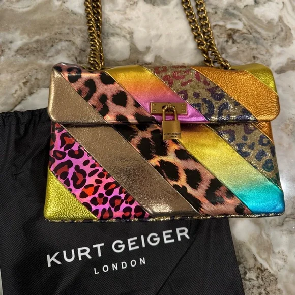 Kurt Geiger NWOT Vibrant Print Shoulder Bag - Picture 1 of 14